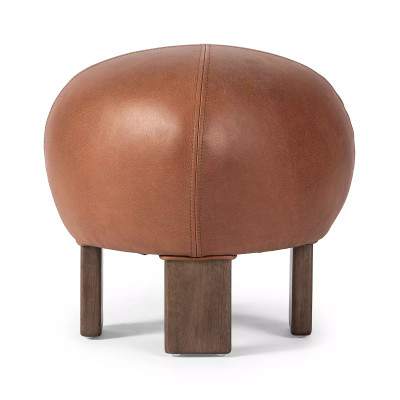 Four Hands Alma Ottoman - Brickhouse Cognac