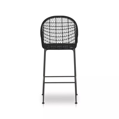 Four Hands Bandera Outdoor Bar Stool - Smoke Black