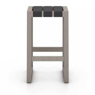 Four Hands Sonoma Outdoor Bar Stool, Washed Brown - Grey