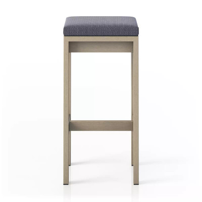 Four Hands Monterey Bar Stool, Washed Brown - Faye Navy (Closeout)