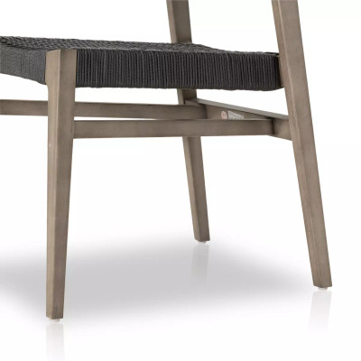 Four Hands Audra Outdoor Dining Chair - Grey Eucalyptus