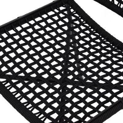 Four Hands Wharton Outdoor Dining Chair - Black Rope