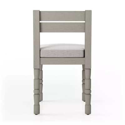 Four Hands Waller Outdoor Dining Chair - Stone Grey - Weathered Grey (Closeout)