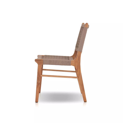 Four Hands Delmar Outdoor Dining Chair - Natural Teak - Khaki Rope