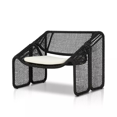 Four Hands Selma Outdoor Chair - Faux Black Hyacinth