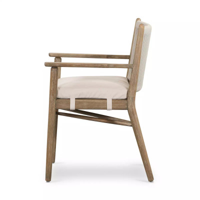 Four Hands Rosen Outdoor Dining Armchair - Lakin Oat