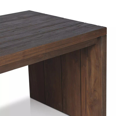 Four Hands Gilroy Outdoor End Table - Stained Heritage Brown