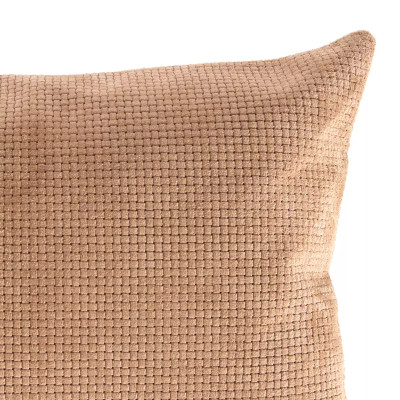 Four Hands Angela Pillow - Tan Suede - 16"X24" - Cover + Insert (Closeout)