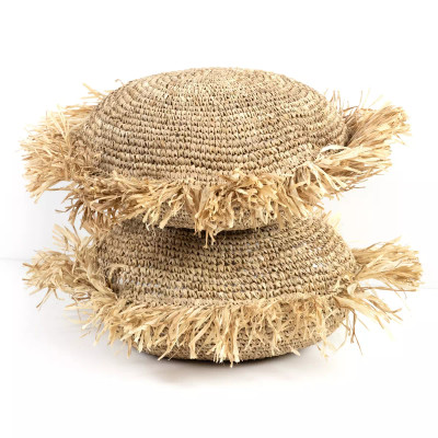 Four Hands Raffia Round Pillow (Closeout)