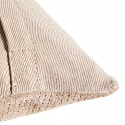 Four Hands Angela Pillow - Beige Suede - 16"X24" - Cover Only (Closeout)