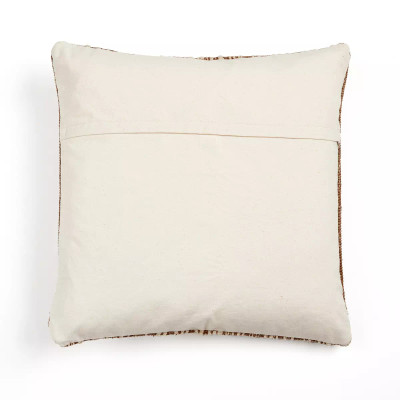 Four Hands Handwoven Stripe Wool Pillow - 20"X20" - Natural Wool