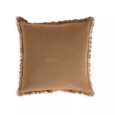 Four Hands Handwoven Eyelash Pillow - Khaki Cotton - 22"X22" - Cover Only