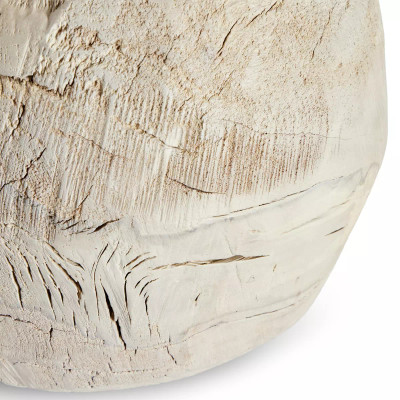 Four Hands Burl Wood Ball - Bleached Milpa