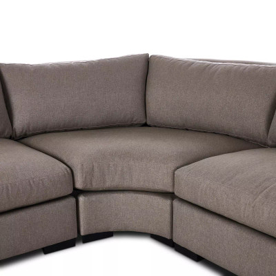 Four Hands Albany 3 - Piece Sectional - Left Facing Bumper Chaise - Vesuvio Cafe