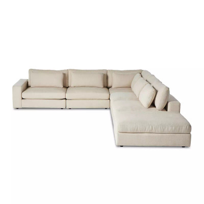 Four Hands Bloor 5 - Piece Sectional - Laf Sofa W/ Ottoman - Clairmont Sand