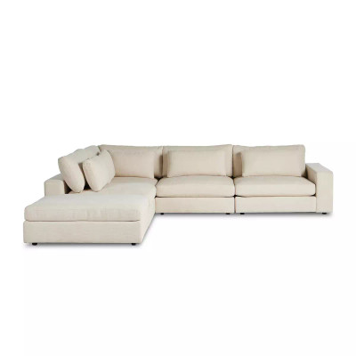 Four Hands Bloor 4 - Piece Sectional W/ Ottoman - Right Arm Facing - Clairmont Sand