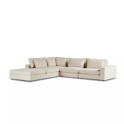 Four Hands Bloor 4 - Piece Sectional W/ Ottoman - Right Arm Facing - Clairmont Sand