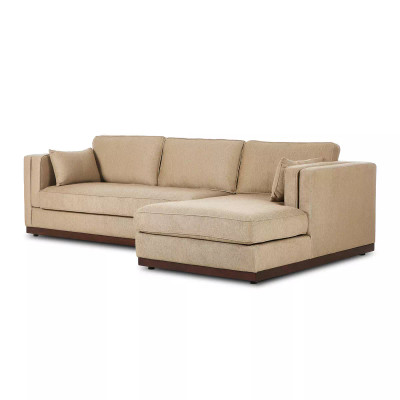 Four Hands Lawrence 2 - Piece Sectional W/ Chaise - Right Arm Facing - Quenton Pebble