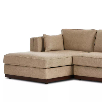 Four Hands Lawrence 2 - Piece Sectional W/ Chaise - Left Arm Facing - Quenton Pebble