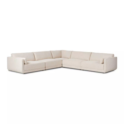 Four Hands Toland 5 - Piece Sectional - Palma Cream - 5 Piece