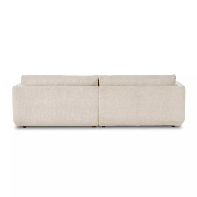 Four Hands Toland 3 - Piece Sectional W/ Ottoman - Palma Cream