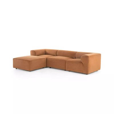 Four Hands BYO: Collins Sectional - Corner Piece - Modern Velvet Tobacco (Closeout)