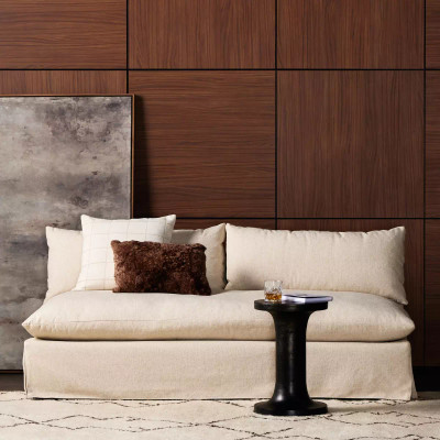 Four Hands BYO: Grant Slipcover Sectional - Armless Sofa - 74" - Antwerp Taupe