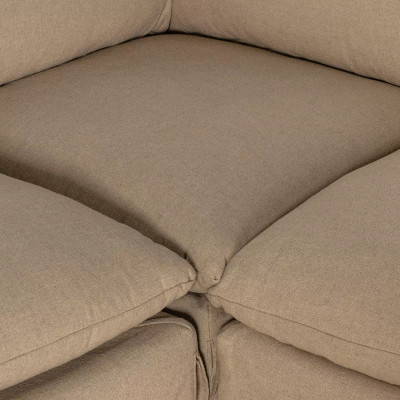 Four Hands Grant Slipcover 3 - Piece Sectional - 114" - Antwerp Taupe