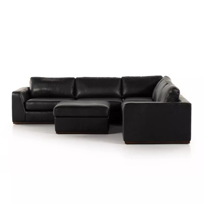 Four Hands Colt 3 - Piece Sectional With Ottoman - Heirloom Black