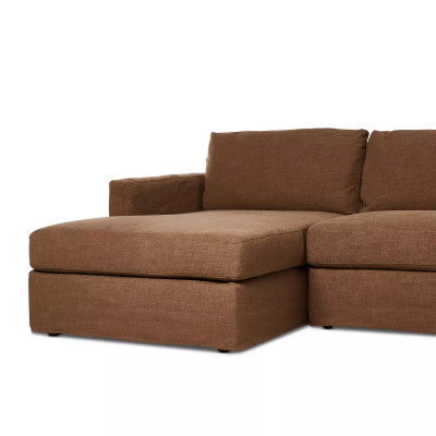 Four Hands Hampton 2 - Piece Slipcover Sectional - Left Chaise - Antwerp Cafe
