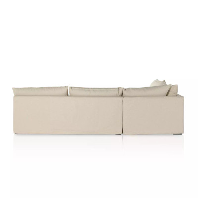 Four Hands Grant Slipcover 3 - Piece Sectional - 114" - Antwerp Natural