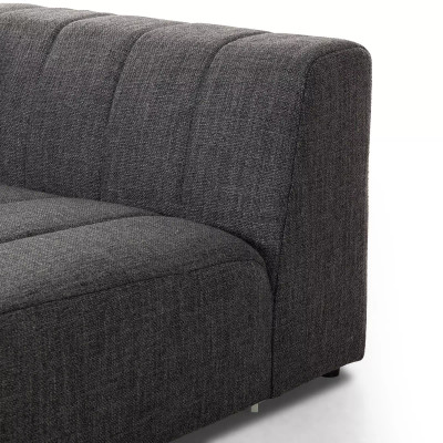 Four Hands BYO: Langham Channeled Sectional - Laf Piece - Saxon Charcoal