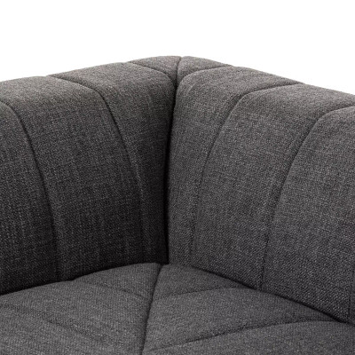 Four Hands BYO: Langham Channeled Sectional - Corner Piece - Saxon Charcoal
