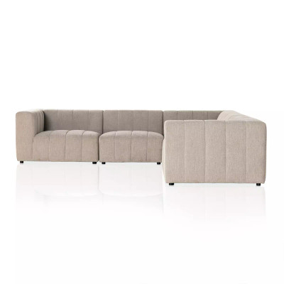 Four Hands Langham Channeled 5 - Piece Sectional - Napa Sandstone