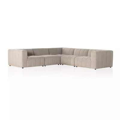 Four Hands Langham Channeled 5 - Piece Sectional - Napa Sandstone