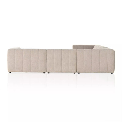 Four Hands Langham Channeled 5 - Piece Sectional - Napa Sandstone