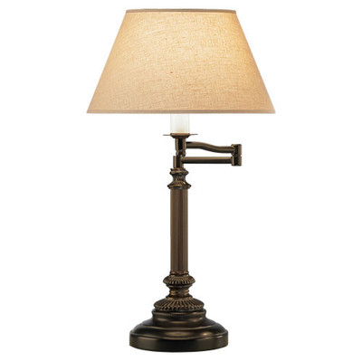 Abbey Bronze Swing Arm Table Lamp - Victorian Bronze