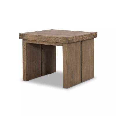 Four Hands Warby End Table - Worn Oak Veneer