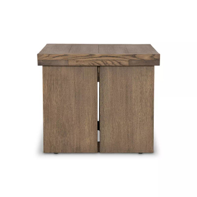 Four Hands Warby End Table - Worn Oak Veneer