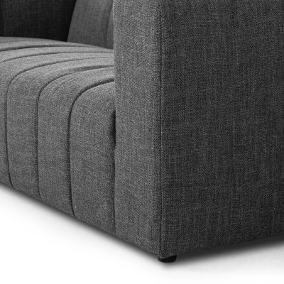 Four Hands Langham Channeled Sofa - 89" - Saxon Charcoal