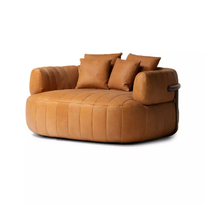 Four Hands Doss Media Lounger - Palermo Cognac