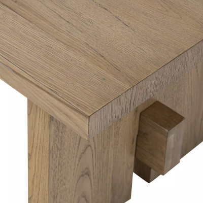 Four Hands Isaac End Table - Rubbed Light Oak