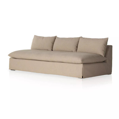 Four Hands BYO: Grant Slipcover Sectional - Armless Sofa - 94" - Antwerp Taupe