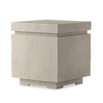 Four Hands Posen Outdoor Square Propane Enclosure - Natural Concrete