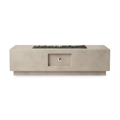 Four Hands Kenton Outdoor Fire Table - Natural Concrete - Natural Gas