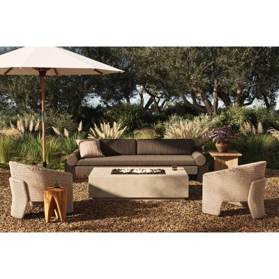 Four Hands Kenton Outdoor Fire Table - Natural Concrete - Natural Gas