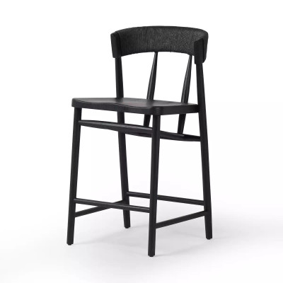 Four Hands Buxton Counter Stool - Black Oak