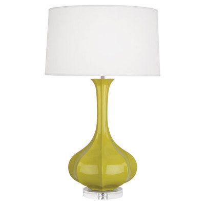 Pike Table Lamp - Lucite - Citron