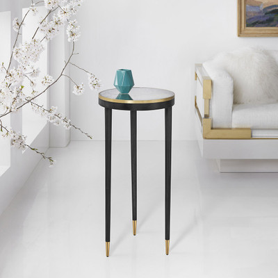 Modern History Lyon Spot Table - Ebony