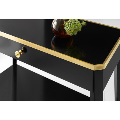 Modern History Niles Bedside Table - Ebony